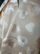 Load image into Gallery viewer, Designer Hearts 100% Silk Charmeuse Scarf