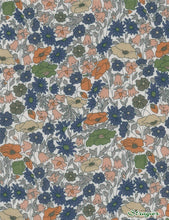 Load image into Gallery viewer, Blue Poppy Forrest Liberty of London 100% Cotton Tana Lawn     1/4 Meter Price