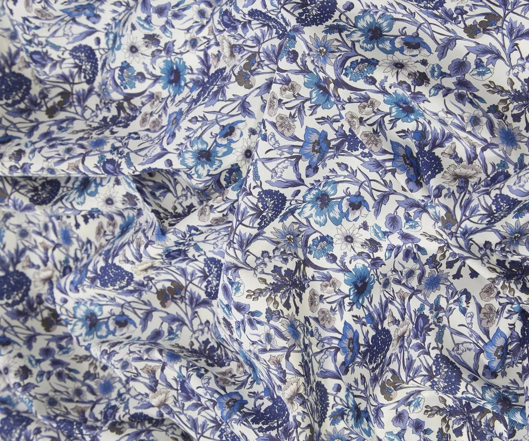 Navy Liberty Rachel 100% Cotton Tana Lawn    1/4 Meter Price