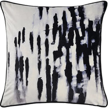 Load image into Gallery viewer, Markat White &amp; Black Piped Pillow Covers    Price per Pillow Cover