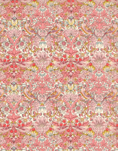 Load image into Gallery viewer, Strawberry Thief -  Pink Liberty of London Tana Lawn 100% Cotton.    1/4 Meter Price