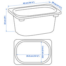 Load image into Gallery viewer, Plastic Storage box, white, 42x30x23 cm (16 ½x11 ¾x9 "). 15 Bins Available