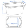 Plastic Storage box, white, 42x30x23 cm (16 ½x11 ¾x9 "). 15 Bins Available