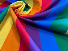 Load image into Gallery viewer, Small 100% Cotton Rainbow Pride.  1/4 Metre Price
