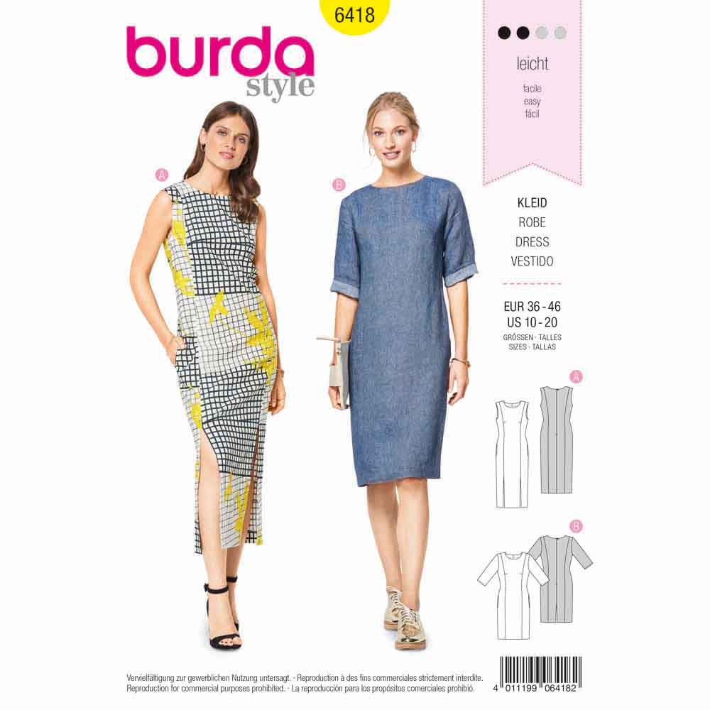 Burda #6418 Size 10 - 20