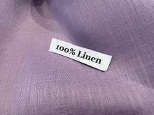 Load image into Gallery viewer, Dusty Lavender 100%  Handkerchief Linen.   1/4 Metre Price