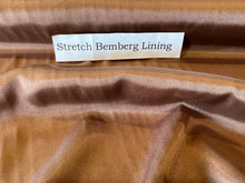 Load image into Gallery viewer, Golden Caramel Stretch Bemberg Lining     1/4 Meter Price