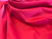 Load image into Gallery viewer, Canadian Red Cotton Sateen 97% Cotton 3% Spandex.   1/4 Metre Price