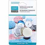 Buttons to Cover Kit with Tool - size 30 - 19mm (3⁄4″) - 4 sets. 3036030