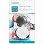 Buttons to Cover Kit with Tool - size 45 - 28mm (1 1/8") - 3 sets. 3036045