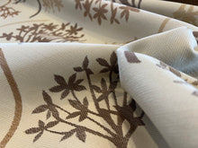Load image into Gallery viewer, #1014 Oatmeal, Cream &amp; Taupe Outdoor Floral Upholstery Remnant