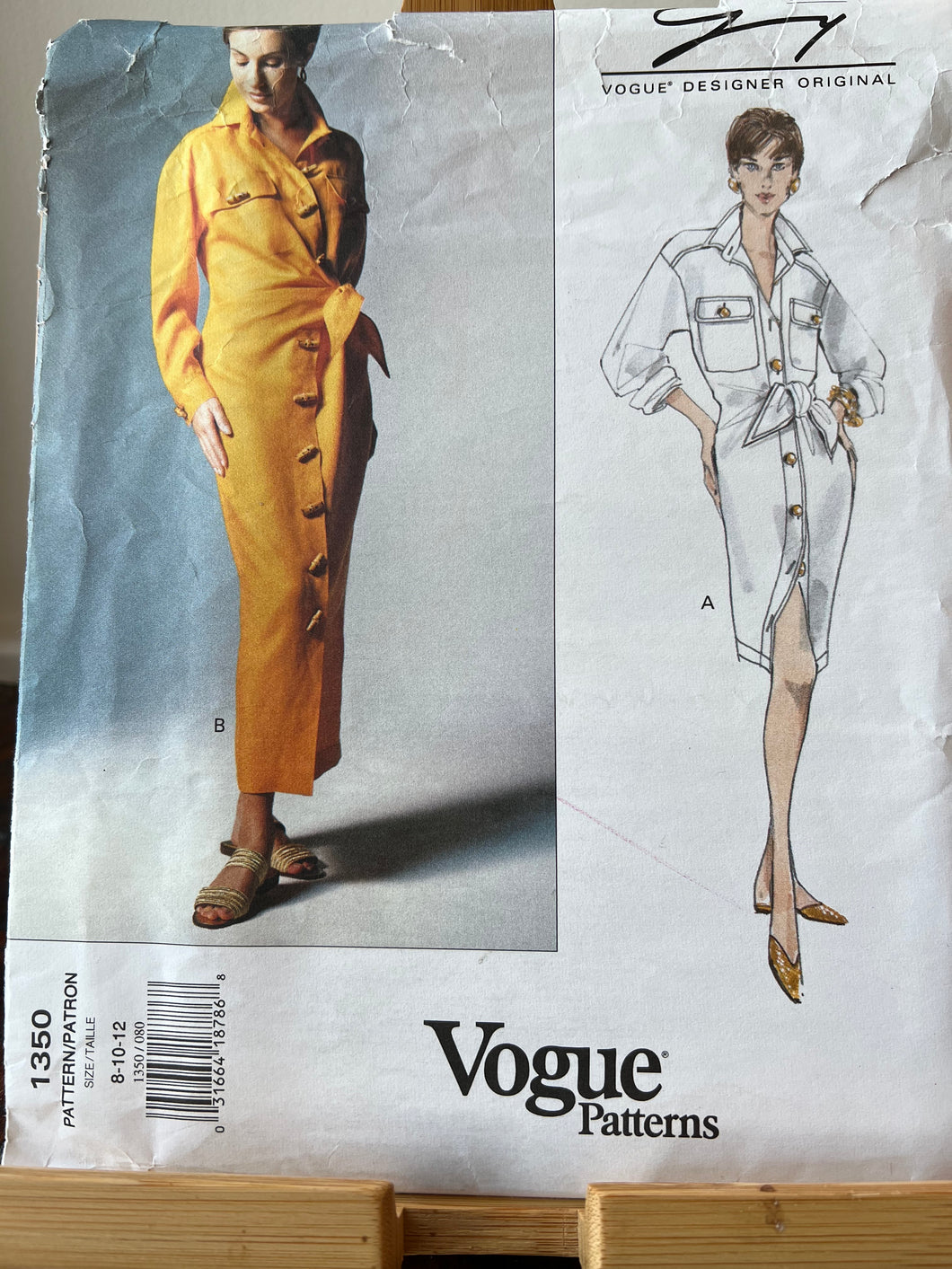 Vintage Vogue 1350 Designer Original Genny. Size 6-8-12