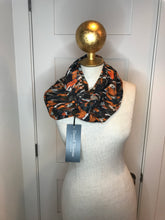 Load image into Gallery viewer, Designer 100% Silk Georgette Fall Infinity Scarf