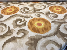 Load image into Gallery viewer, #904 Tuscan Orange Swirls 100% Linen Remnant