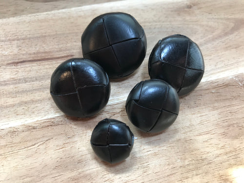 Leather Buttons – Tagged leather buttons– Darrell Thomas Textiles