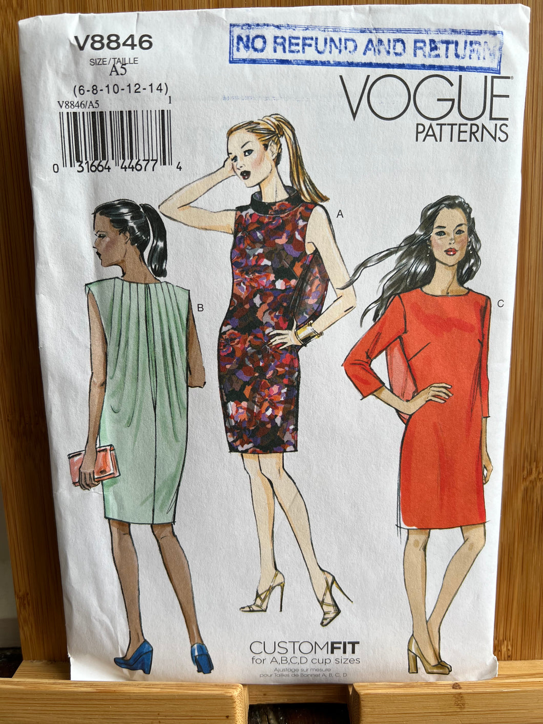 Vintage Vogue #8846 Size 6-8-10-12-14