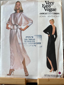 Vintage Vogue 2075 Size 10 Designer Original John Anthony