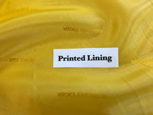 Load image into Gallery viewer, Yellow Italian Designer 100% Viscose Lining.    1/4 Meter Price