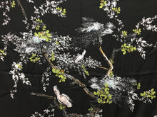 Load image into Gallery viewer, Designer Jungle Print on Black 53% Silk 40% Cotton 7% Elastane.    Panel Price