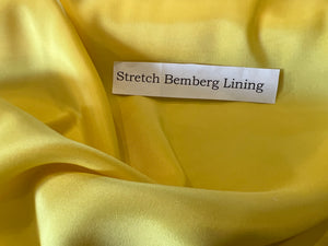 Limoncello Stretch Bemberg Lining     1/4 Meter Price