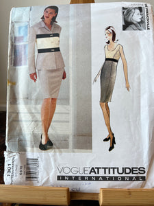 Vintage Vogue 1301 Size 6-8-10. &. 12-14-16 Original Design Myrene de Premonville