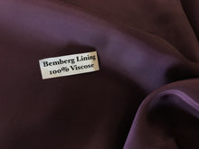 Load image into Gallery viewer, Plum 100% Bemberg Lining      -      1/4 Meter Price