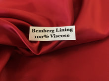 Load image into Gallery viewer, Red 100% Bemberg Lining     -      1/4 Meter Price