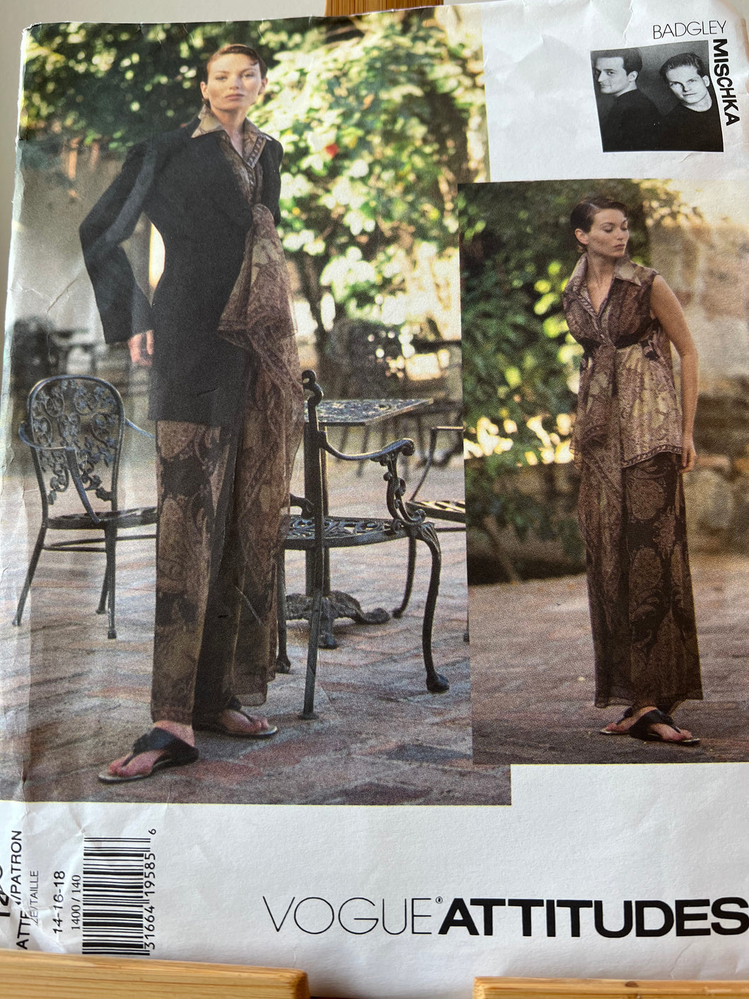 Vogue Pattern 1400 Badgley Mischka Size 14-16-18
