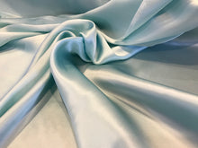 Load image into Gallery viewer, Serenade Blue 100% Silk Charmeuse.      1/4 Meter Price