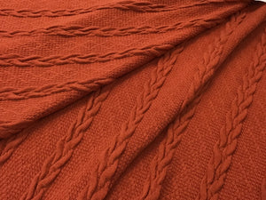 Orange Sweater Knit  70% Rayon 30% Acrylic