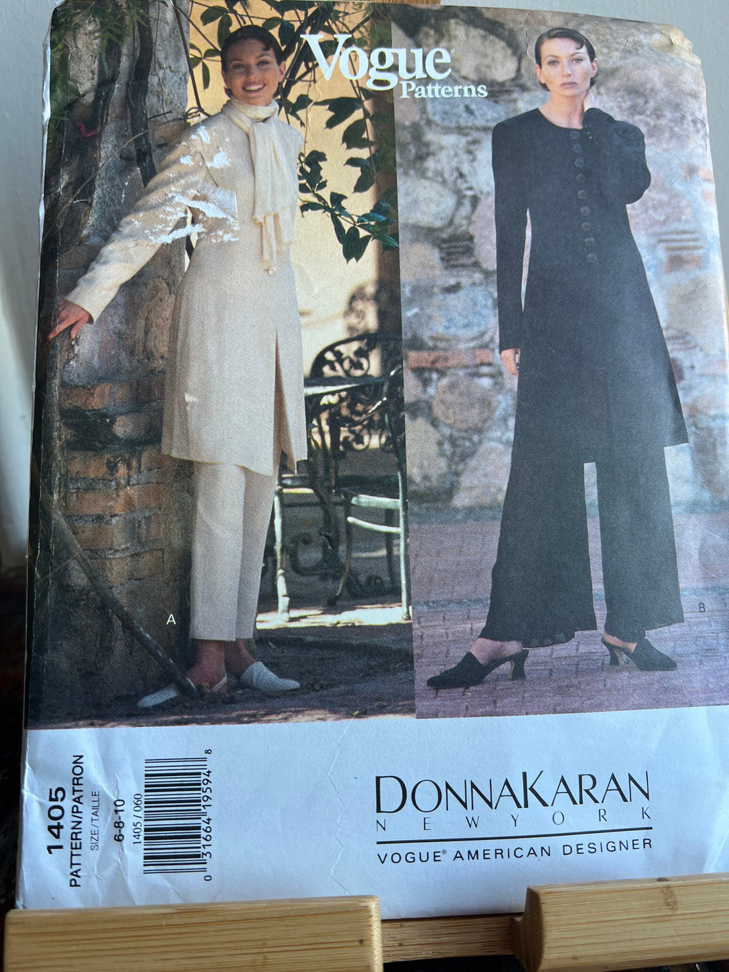 Vintage Vogue #1405 Donna Karan  Size 6-8-10