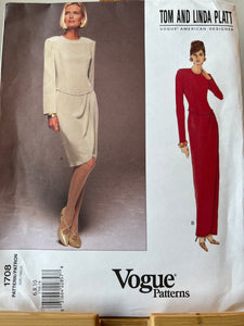 Vintage Vogue #1708 Size 6-8-10