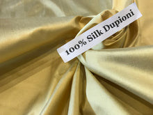 Load image into Gallery viewer, Goldenrod 100% Silk Dupioni.    1/4 Metre Price