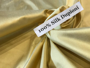Goldenrod 100% Silk Dupioni.    1/4 Metre Price