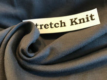 Load image into Gallery viewer, Art Deco Grey knit 2 way stretch. 95% Cotton 5% Elastane      1/4 Metre Price