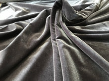 Load image into Gallery viewer, Charcoal Stretch Velvet 90% Polyester 10% Spandex     1/4 Meter Price