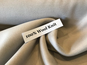 Stone 100% Wool Firm Knit.    1/4 Metre Price