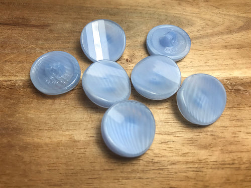 Baby Blue Curved Glass Button