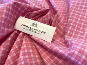 Bubblegum Pink Thomas Mason 100% Cotton Shirting
