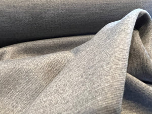 Designer Pebble Grey 90% Wool 10% Cashmere Knit.   1/4 Metre Price