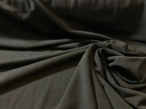 Black ITY 95% Polyester 5% Spandex Knit    1/4 Meter price