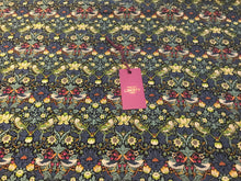 Load image into Gallery viewer, Strawberry Thief - Navy Liberty of London Tana Lawn 100% Cotton.    1/4 Meter Price