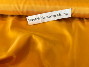 Tangerine Sorbet Stretch Bemberg Lining     1/4 Meter Price