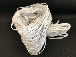 25 meter bundle of 1/8" / 3mm White elastic 50% off!!!