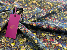 Load image into Gallery viewer, Strawberry Thief - Navy Liberty of London Tana Lawn 100% Cotton.    1/4 Meter Price