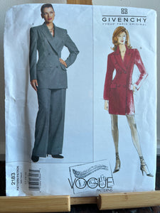 Vintage Vogue #2183. Size 12-14-16