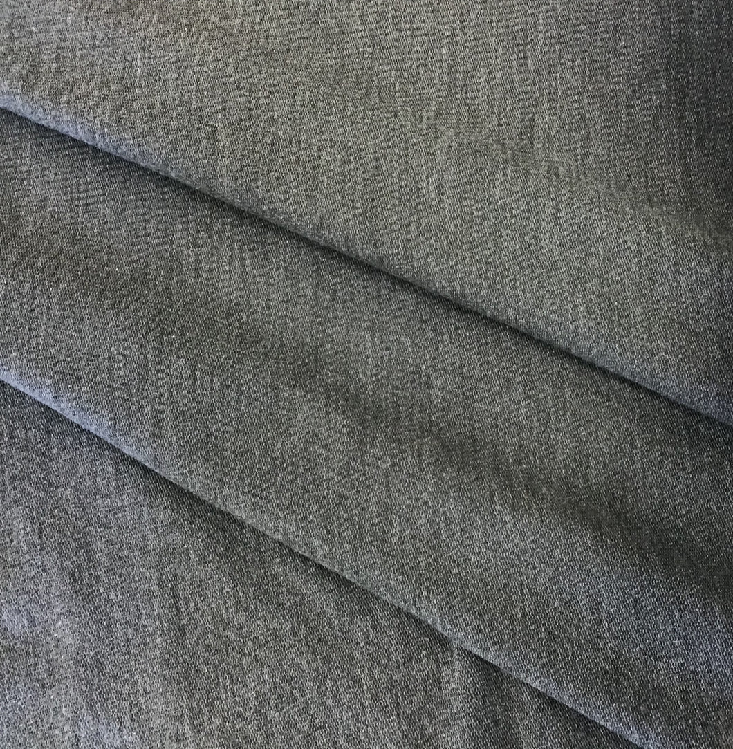 Charcoal Marl Knit 95% Cotton 5% Spandex