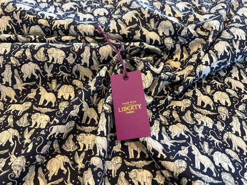 Midnight Mischief Liberty of London 100% Cotton Tana Lawn.  1/4 Metre Price
