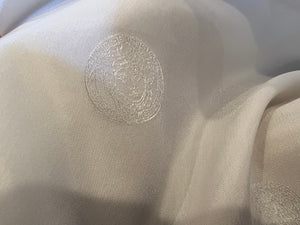 White Designer Medusa 100% Viscose Lining.   1/4 Metre Price