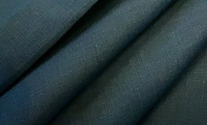Lightweight Navy Blue 100% Linen.    1/4 Meter Price